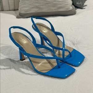 Guess Vibrant Blue Strappy Heels